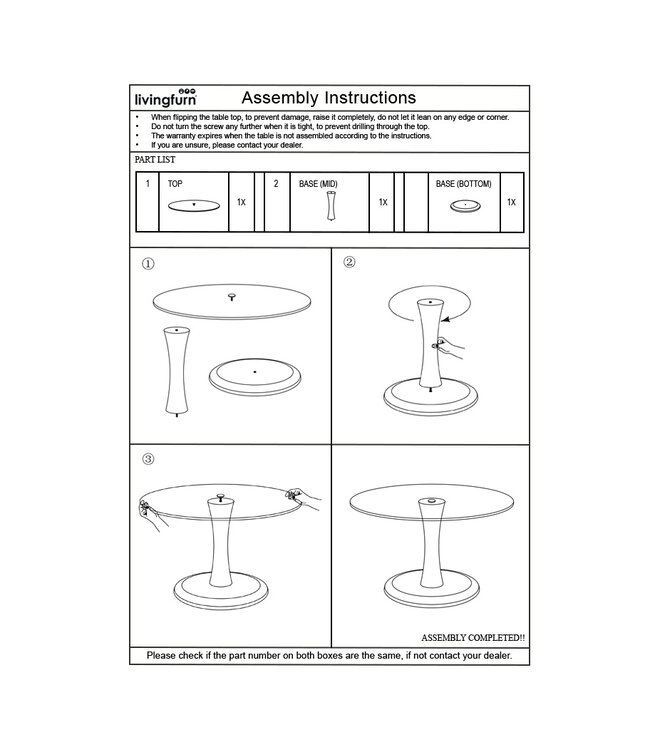 Livingfurn Brix Vivian 60cm-13652