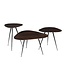 Livingfurn Brix Loua Brown set of 3-31159