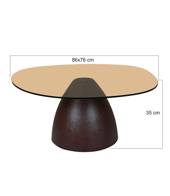 Livingfurn Brix Mylon Brown 86cm-31529