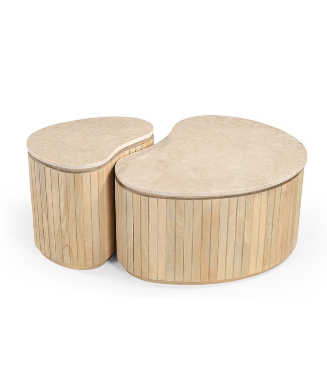 Livingfurn Brix Sorai Natural Bottecino Set of 2-31635