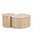 Livingfurn Brix Sorai Natural Bottecino Set of 2-31635