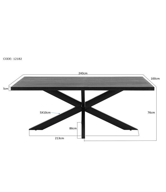 Livingfurn Kala Spider 240 cm-12182