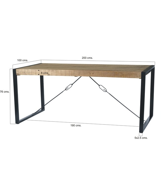 Livingfurn Nairobi 200x100 cm-12403