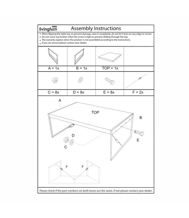 Livingfurn Norris 200x100 cm-12408
