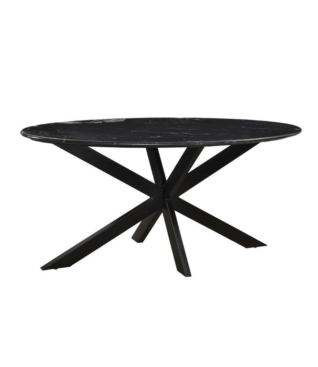 Livingfurn Marble Oval Spider Black 180cm-12741