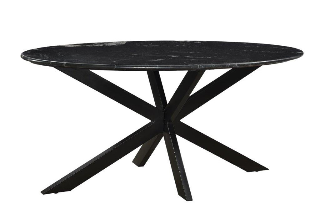 Marble Oval Spider Black 180cm-12741 afbeelding