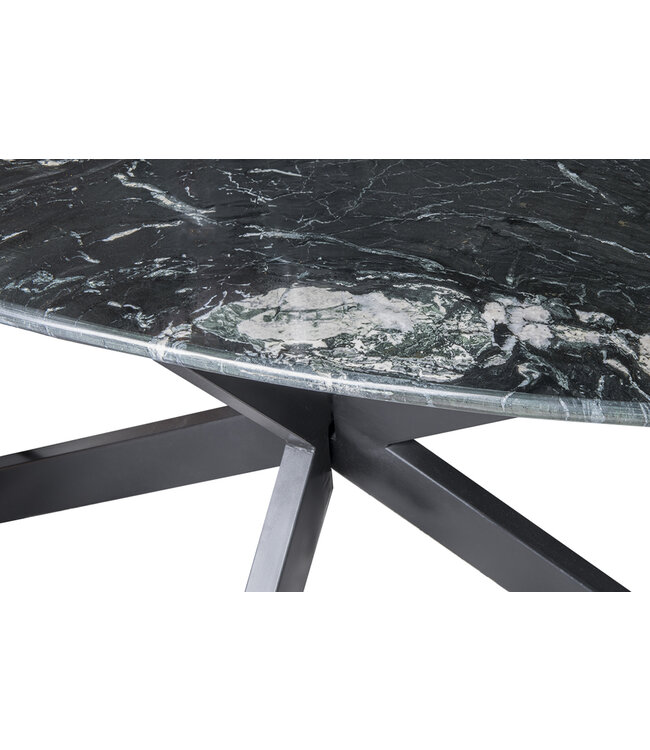 Livingfurn Marble Oval Spider Black 180cm-12741
