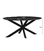 Livingfurn Marble Oval Spider Black 180cm-12741