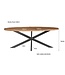 Livingfurn Rocky Oval 240 cm-13812