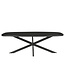 Livingfurn Jesper Danish Oval Black 180cm-13865