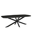 Livingfurn Jesper Danish Oval Black 180cm-13865