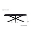 Livingfurn Jesper Danish Oval Black 180cm-13865