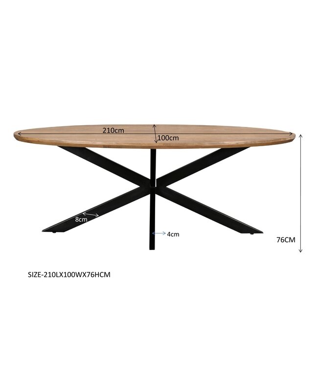 Livingfurn Jesper Oval 210 cm-31012