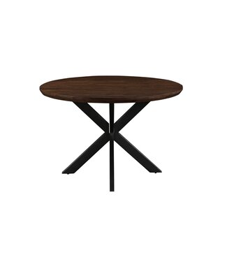Livingfurn Jesper Round Brown 120cm-31033