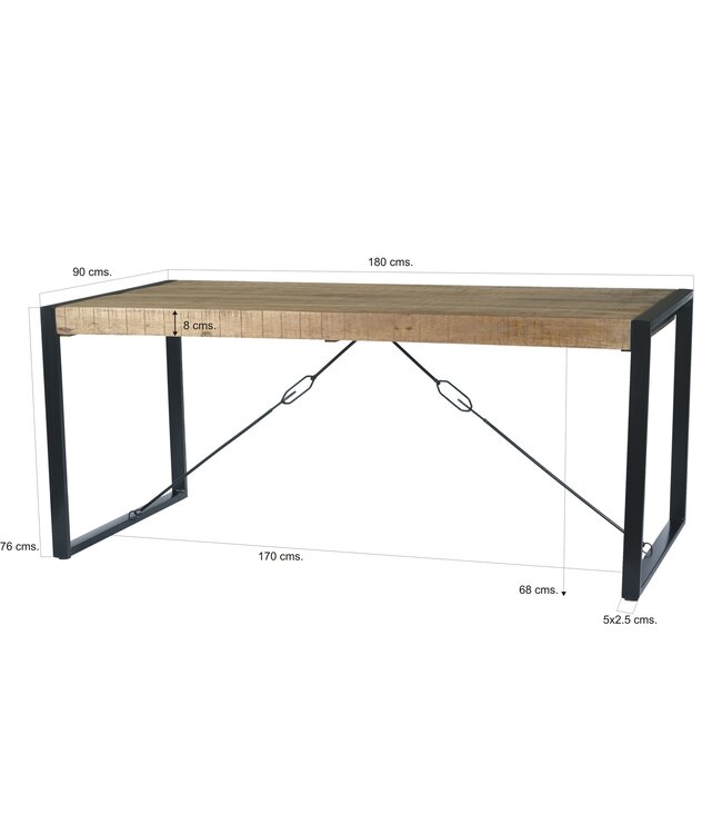 Livingfurn Nairobi 180x90 cm-12429