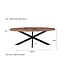 Livingfurn Rocky Oval 210 cm-13810