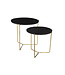 Livingfurn Mason Black/Brass Set of 2-12219
