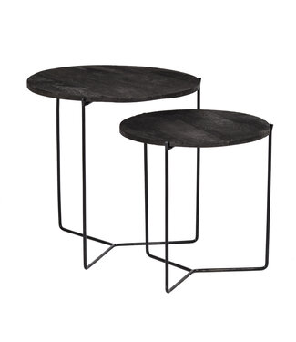 Livingfurn Mason Black/Black Set of 2-13309