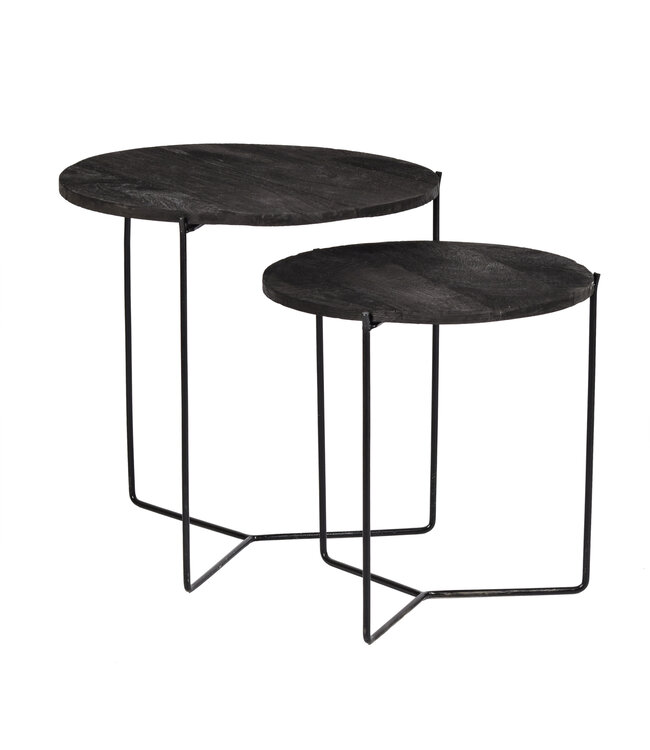 Livingfurn Mason Black/Black Set of 2-13309