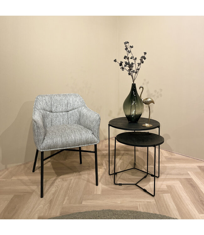 Livingfurn Mason Black/Black Set of 2-13309