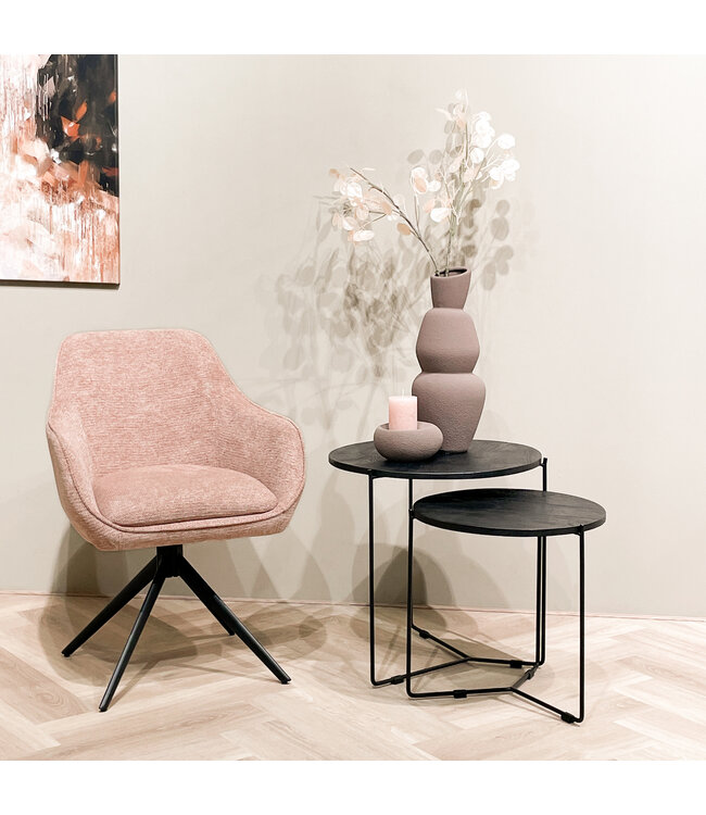 Livingfurn Mason Black/Black Set of 2-13309