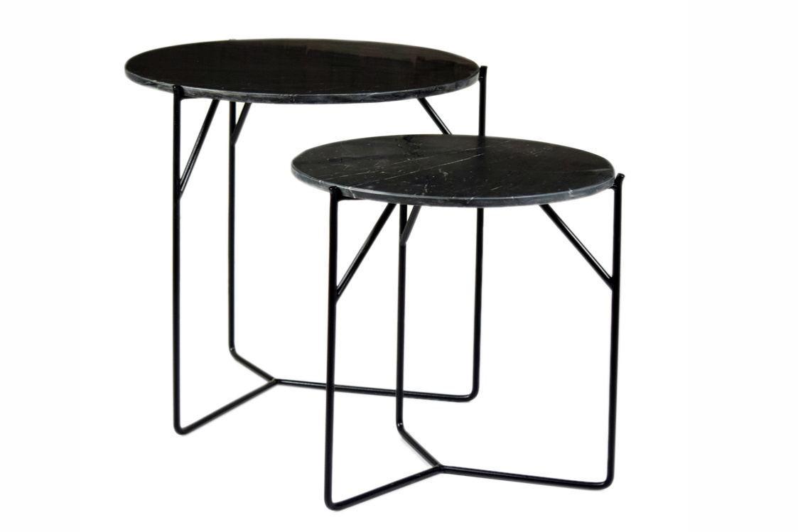 Mason Marble Black/Black Set of 2-13373 afbeelding