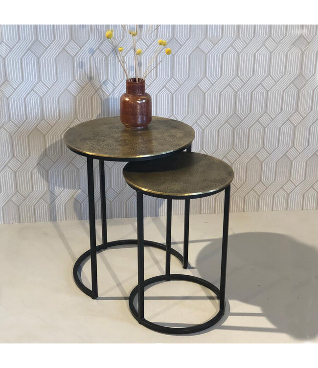 Livingfurn Cast Iron Beau Gold set of 2-13438