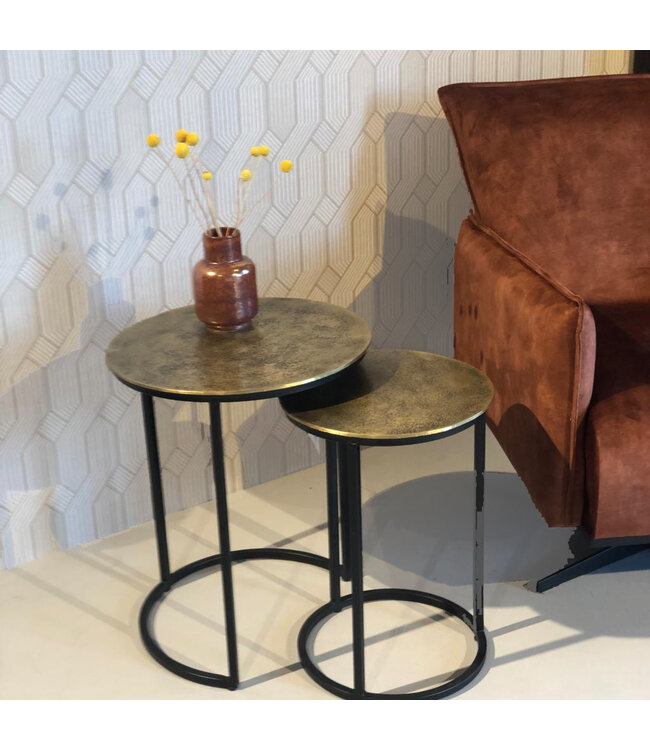 Livingfurn Cast Iron Beau Gold set of 2-13438