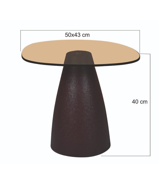 Livingfurn Brix Mylon Brown 50cm-31527