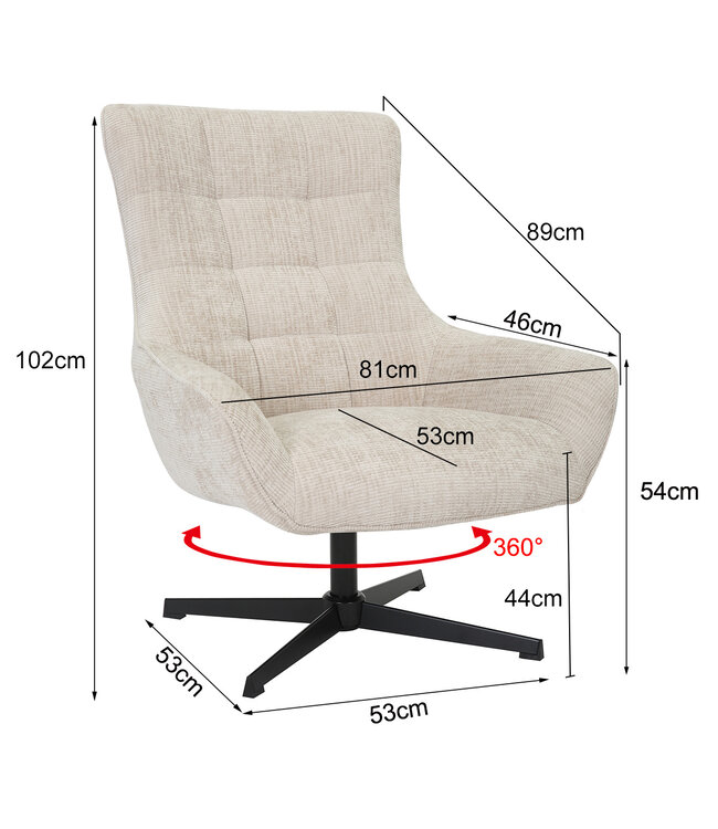 Livingfurn Naomi Toffee-31148