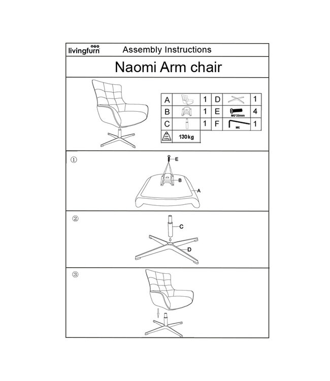 Livingfurn Naomi Toffee-31148