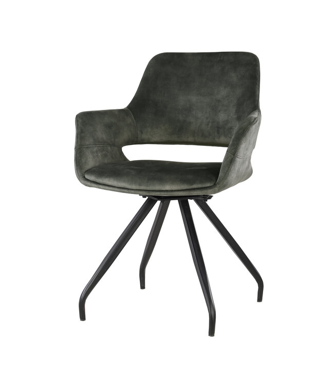 Livingfurn Capp Olive Velvet-13442