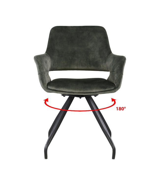 Livingfurn Capp Olive Velvet-13442