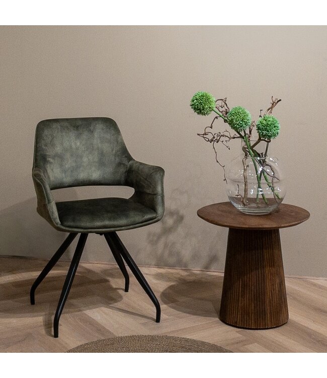 Livingfurn Capp Olive Velvet-13442