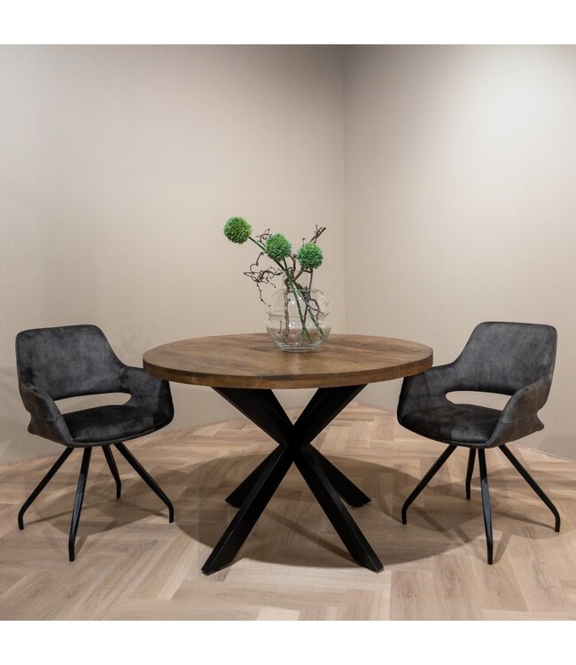 Livingfurn Capp Olive Velvet-13442