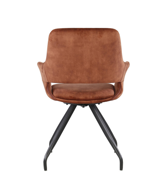 Livingfurn Capp Rust Velvet-13443