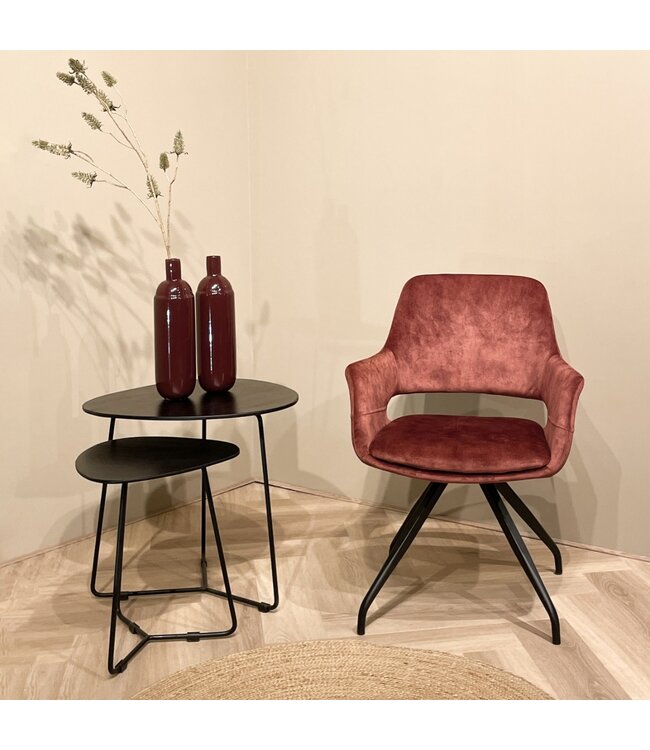 Livingfurn Capp Rust Velvet-13443