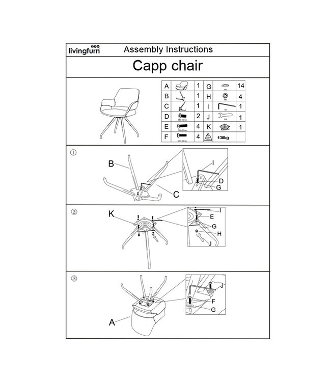 Livingfurn Capp Rust Velvet-13443