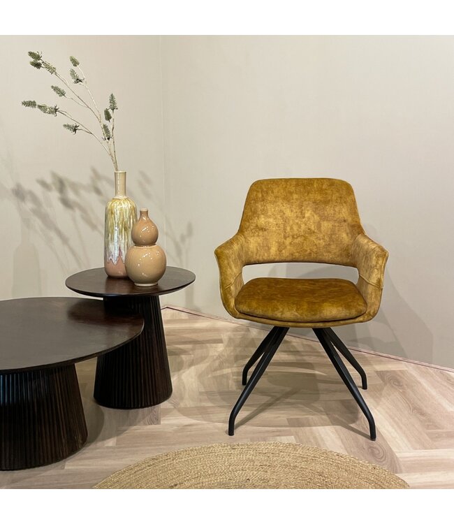 Livingfurn Capp Oker Velvet-13444