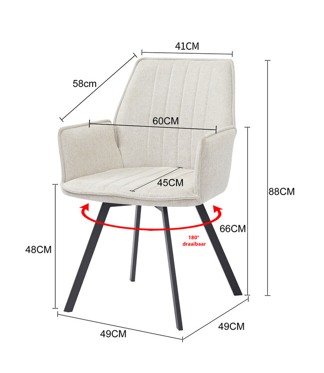 Livingfurn Louise Beige-13766