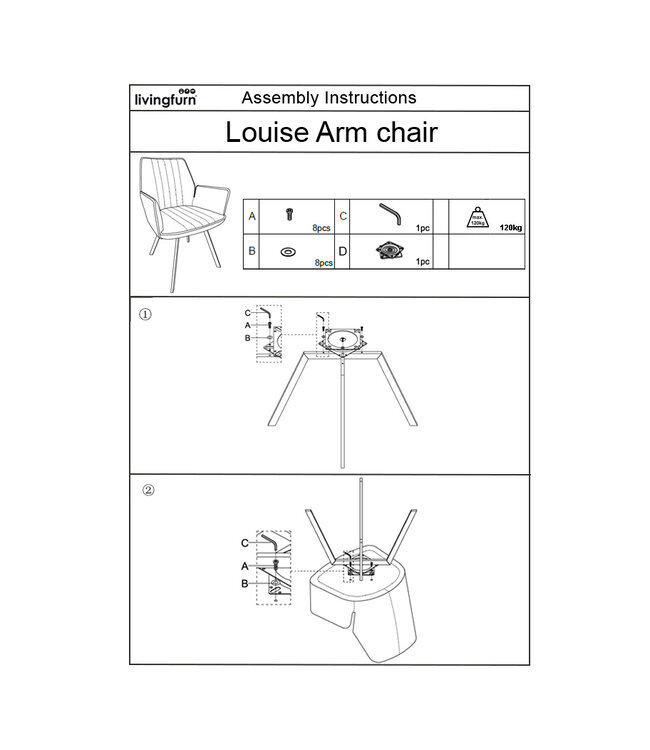 Livingfurn Louise Grey-13767