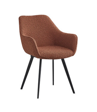 Livingfurn Luca Boucle Leaf Brown-13771