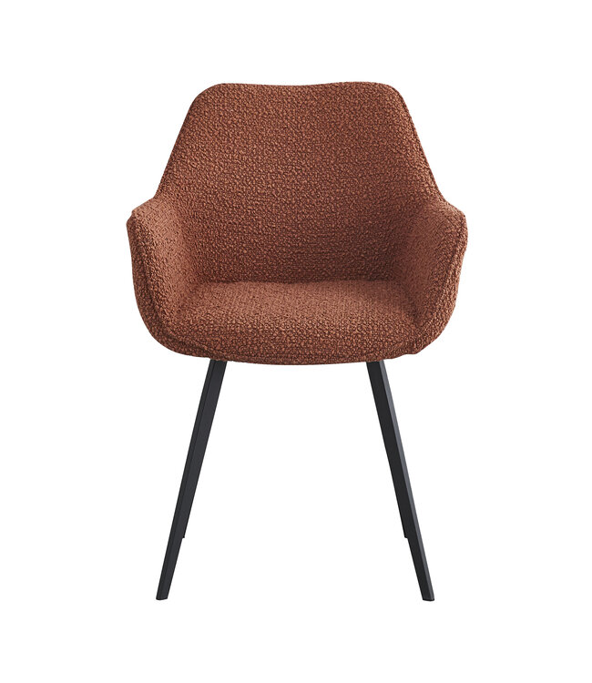 Livingfurn Luca Boucle Leaf Brown-13771