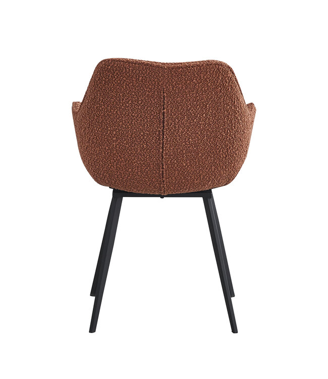 Livingfurn Luca Boucle Leaf Brown-13771