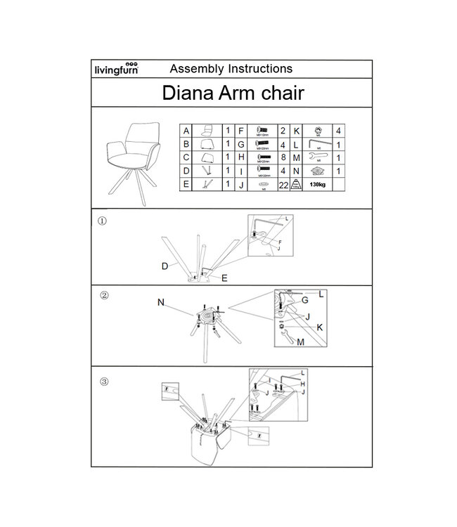 Livingfurn Diana Beige-30991