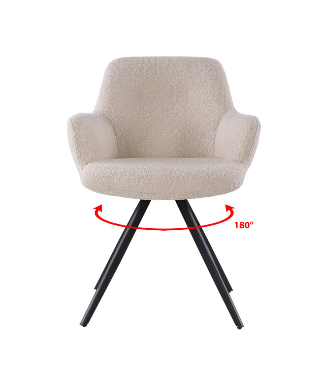 Livingfurn Doreen Boucle Beige-30994