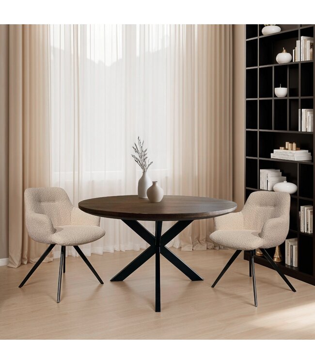 Livingfurn Doreen Boucle Beige-30994