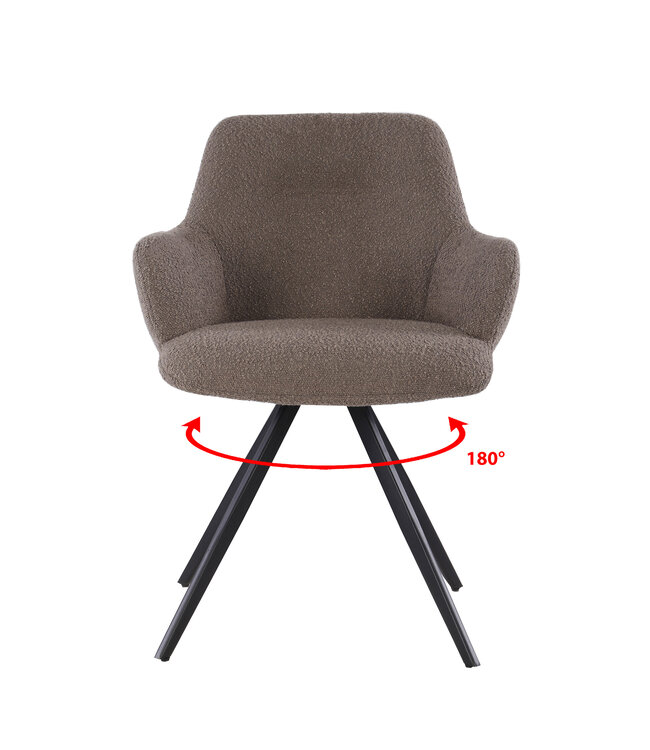 Livingfurn Doreen Boucle Brown-30995