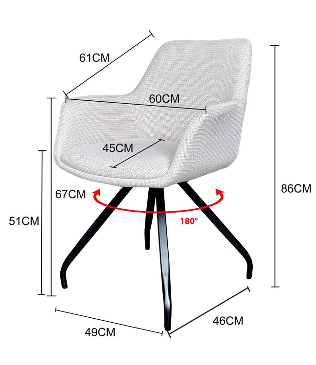 Livingfurn Duke Sand-31111