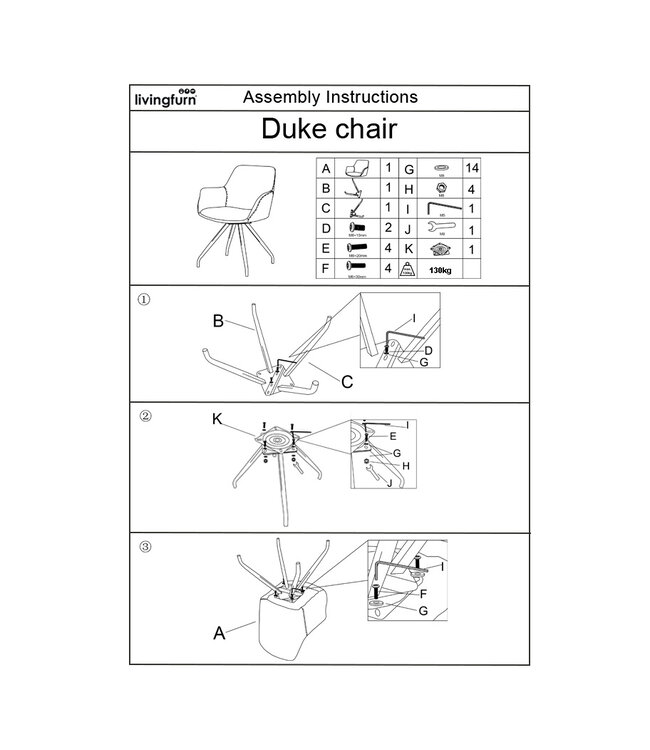 Livingfurn Duke Sand-31111